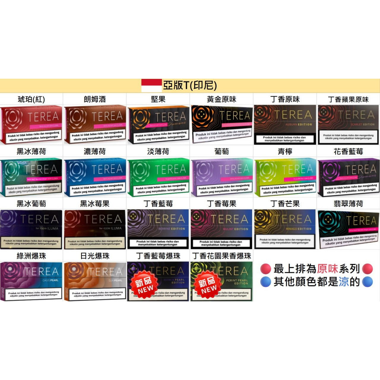 🇮🇩亞版TEREA (印尼)、亞T - (IQOS ILUMA專用)